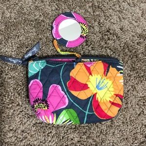 Vera Bradley Small Cosmetic Bag:  Jazzy Bloom